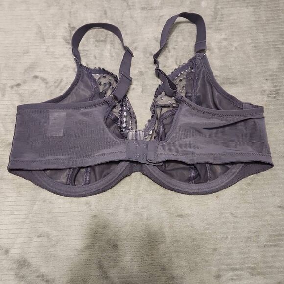 Elomi Size 36H Matila Plunge Bra Storm Gray EL8900 EL8900STM - Picture 2 of 3
